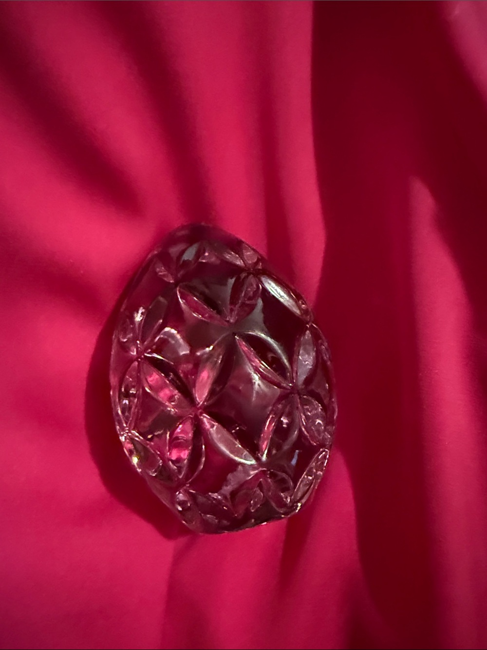 Waterford Crystal Amethyst Lavender Egg Paperweight